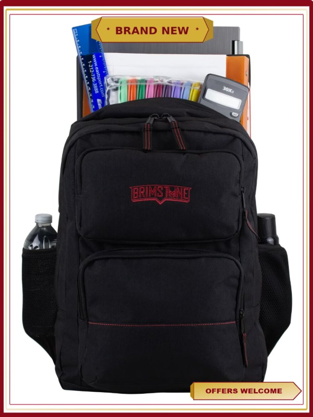 Durable Multi-Compartment Padded Shoulder Straps Backpack - Picture 8 of 8